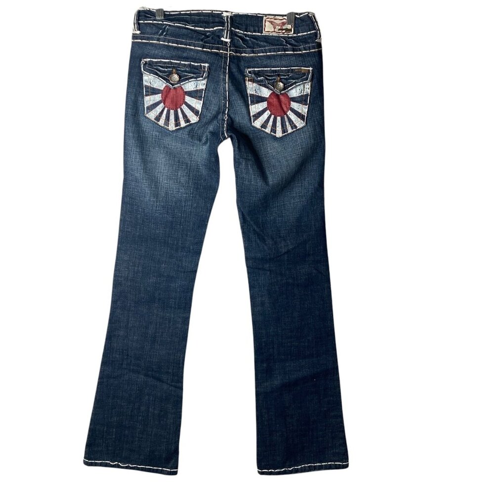 Laguna Beach Jeans Mens 27x34.5 Corona Del Mar Hand Stitched Painted New